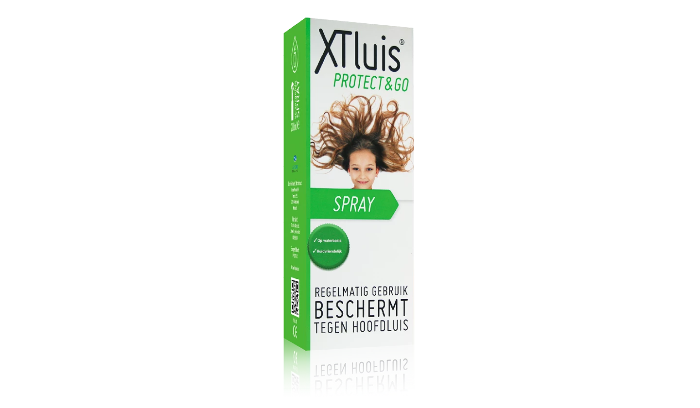 Met XT luis Protect & Go spray voorkom je hoofdluis en kam je gemakkelijk door klitten.